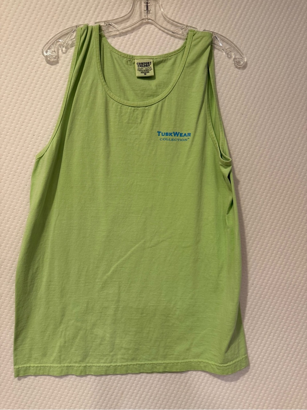 Tuskwear comfort colors Alabama tank -  Womens Lime Green Tank